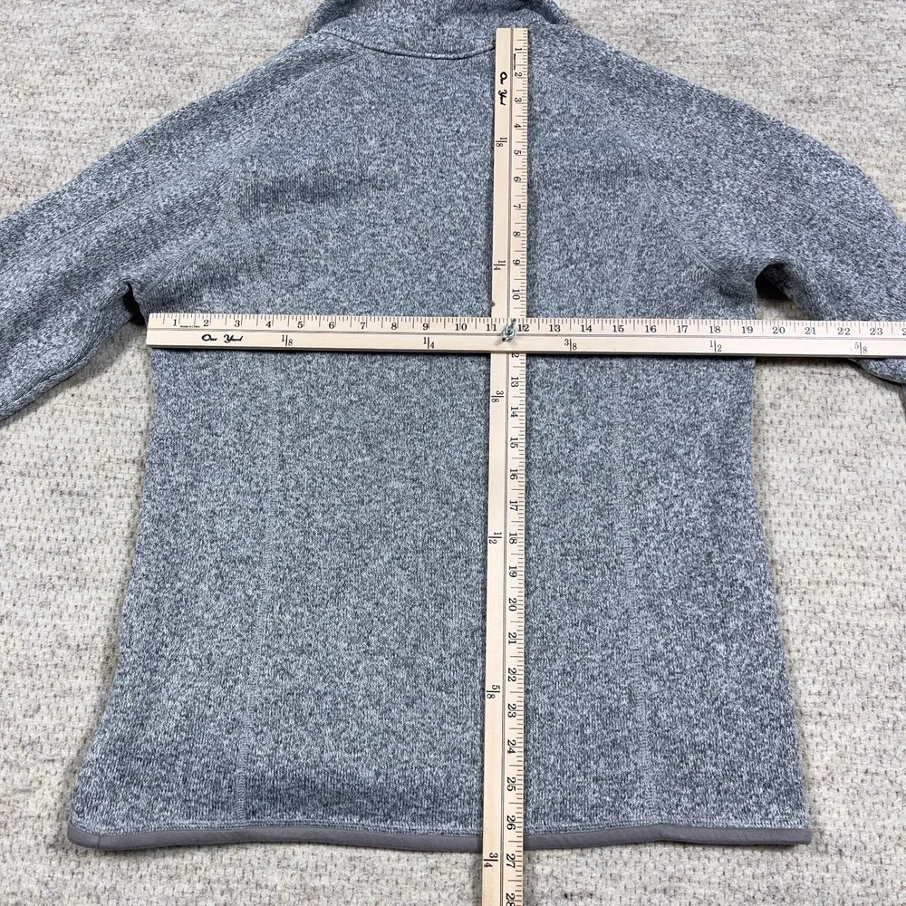 Patagonia Better Sweater Women Large Gray Pullover Half Zip Jacket Heather B69 - Picture 8 of 12